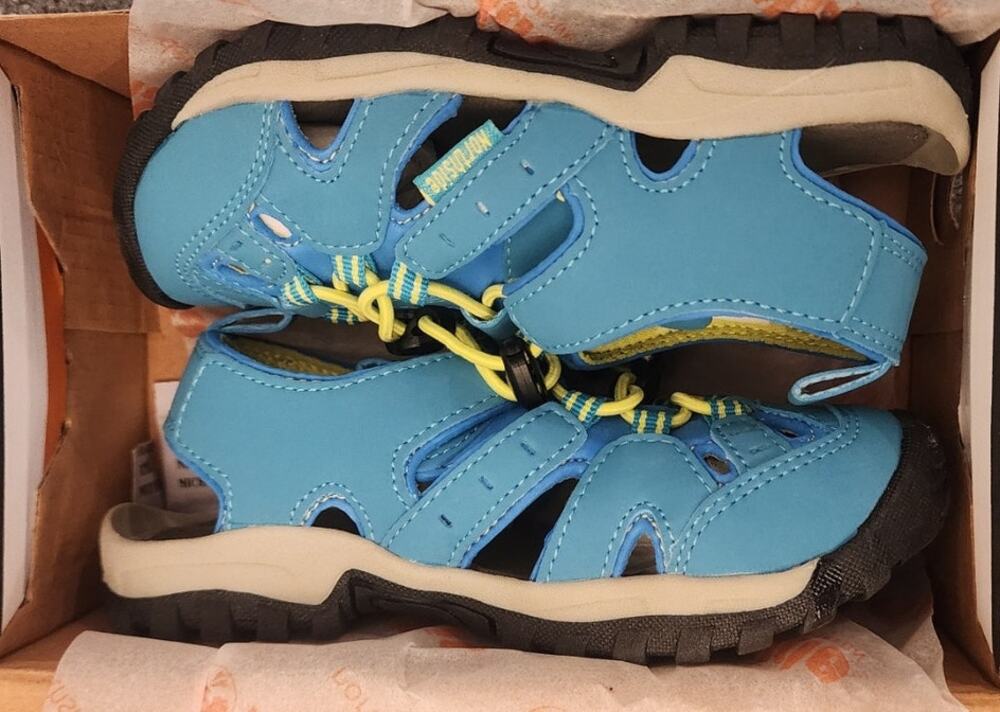 Northside Burke II Toddler Size 11 Sport Sandals Blue Lime Water Shoes NIB